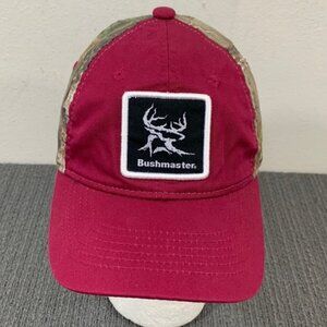 Bushmaster Snapback Hat Womens Ladies Fit Maroon Camo Baseball Cap Outdoor Cap